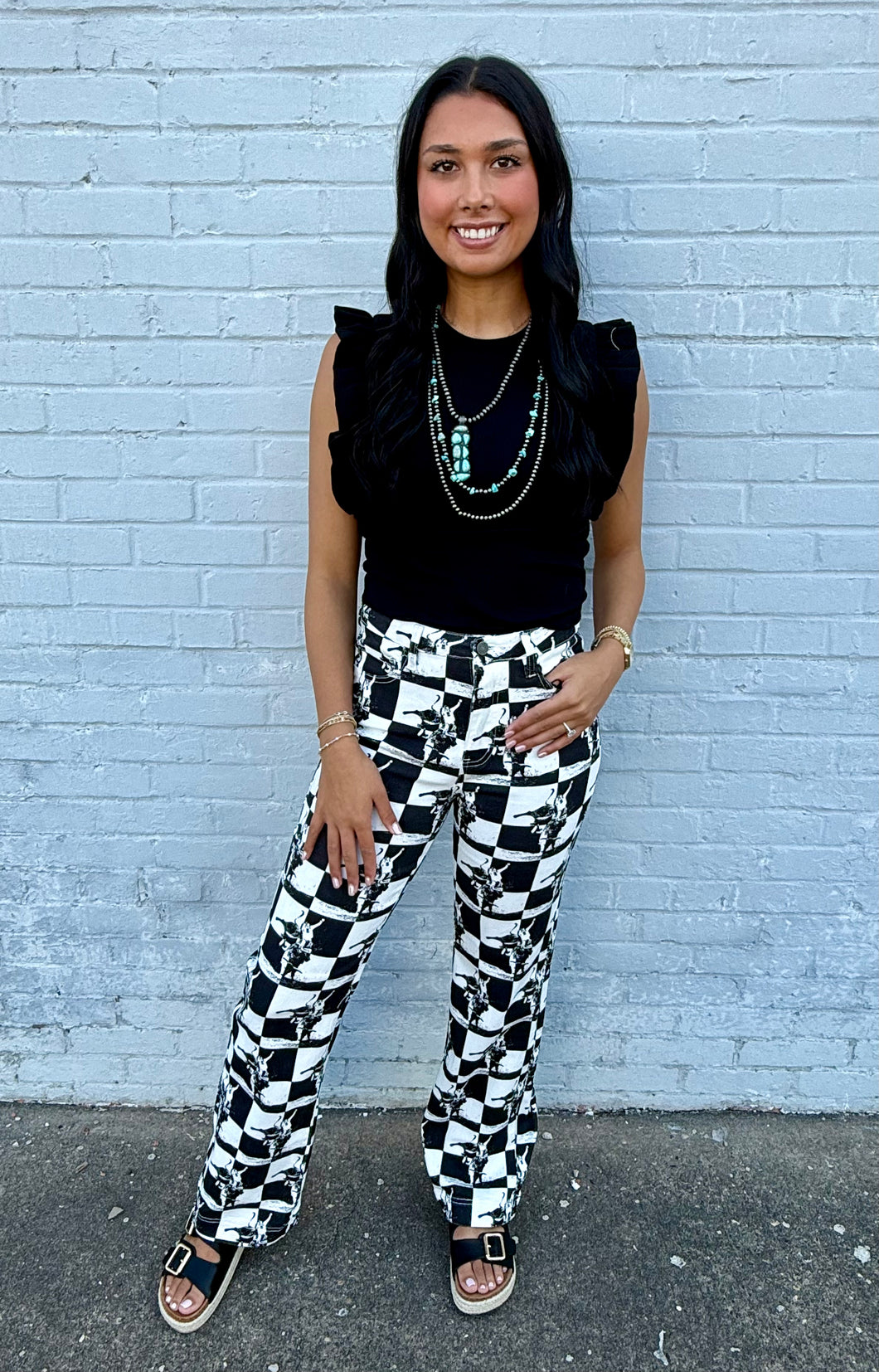 8 Second Checkered Pants
