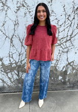 Load image into Gallery viewer, Daisy Denim Stretch Wide Leg Jeans
