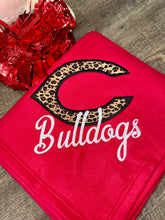 Load image into Gallery viewer, Appliqué Bulldog Blanket 50”x60”
