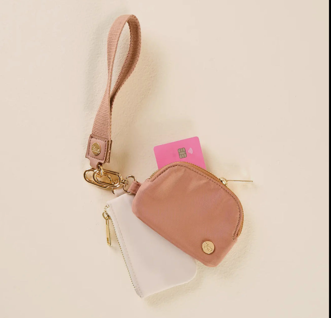 Dynamic Duo Pouch Wristlet | Beige