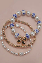 Load image into Gallery viewer, Ceramic Porcelain Bow Bracelet Set
