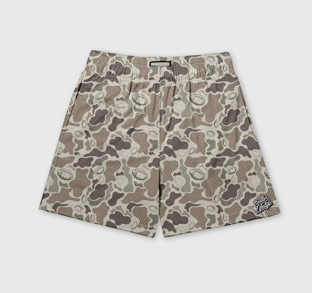 Baller Lifestyle | Camo Football Shorts