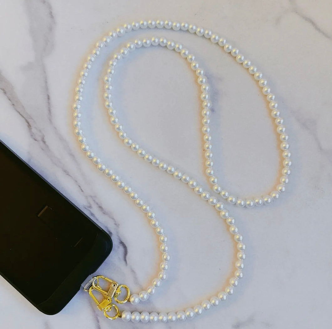 Pearl Channel Crossbody Lanyard