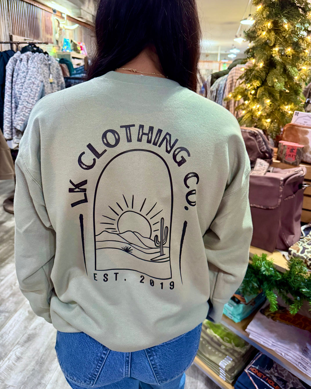 Lk Clothing Co. | Sage Green Crewneck