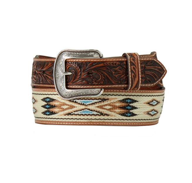 Men’s Woven Southwest Inlay Belt