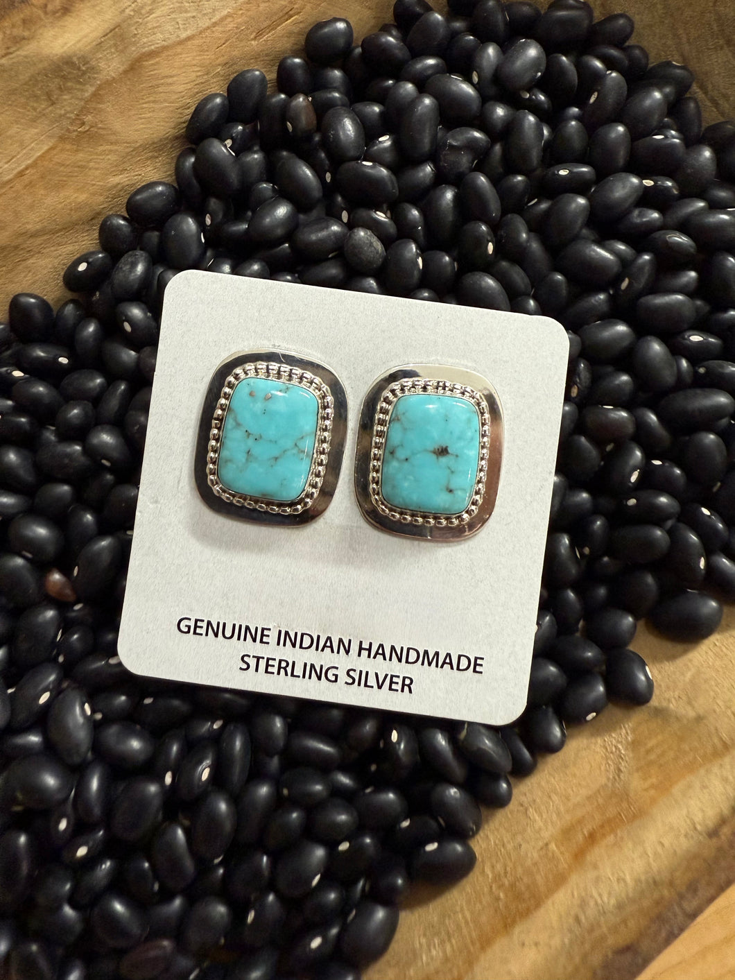 Turquoise Stud Square