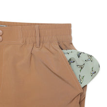 Load image into Gallery viewer, Burlebo | Everyday Short - Desert Tan - Flying Ducks Green Pocket
