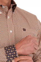 Load image into Gallery viewer, Cinch | Men’s Geo Print Button Down - Coral
