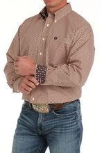 Load image into Gallery viewer, Cinch | Men’s Geo Print Button Down - Coral
