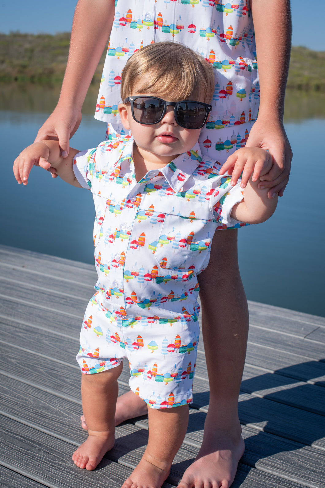 Blue Quail | Buoys S/S Romper