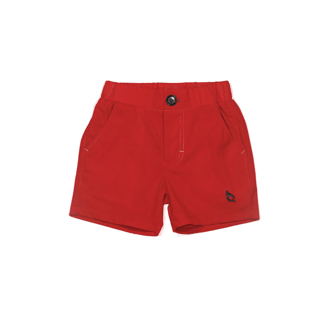 Blue Quail | Red Shorts