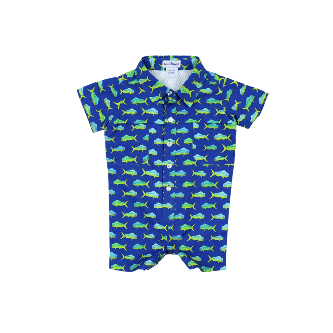 Blue Quail | Mahi Mahi S/S Romper