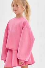 Load image into Gallery viewer, Girls Pink Open Back Long Sleeve Top
