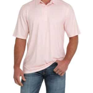 Cinch | Men’s Arena Flex Polo Pink Paisley