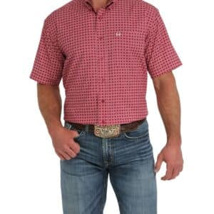 Cinch | Men’s ArenaFlex S/S Burgundy