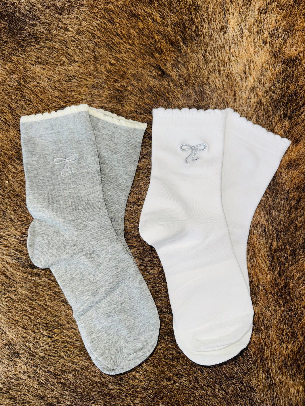 Bow Bow Socks | Set of 2