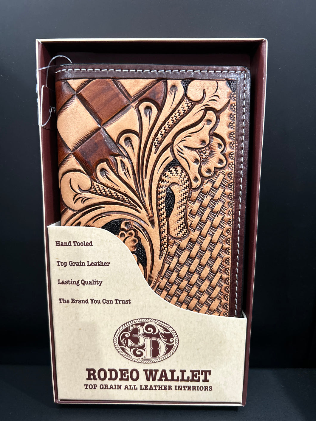 3D | Rodeo Wallet Floral Basket Weave