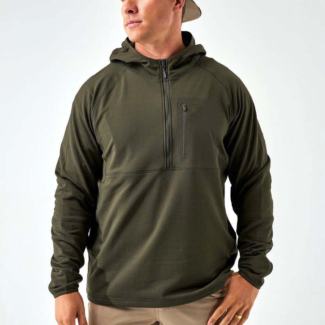 Burlebo | Mallard Green Blaze Tech Quarter Zip