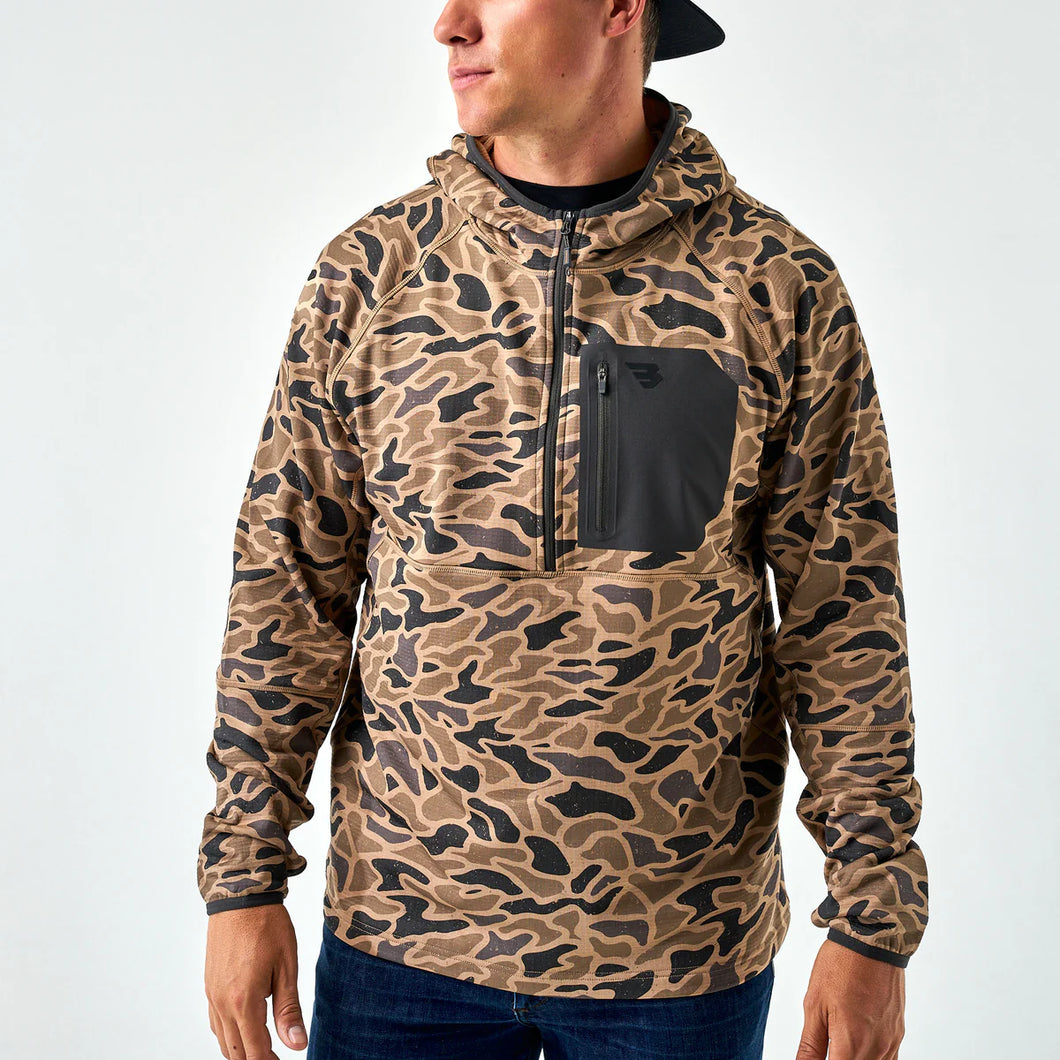 Burlebo | Gauge Camo Blaze Tech Quarter Zip