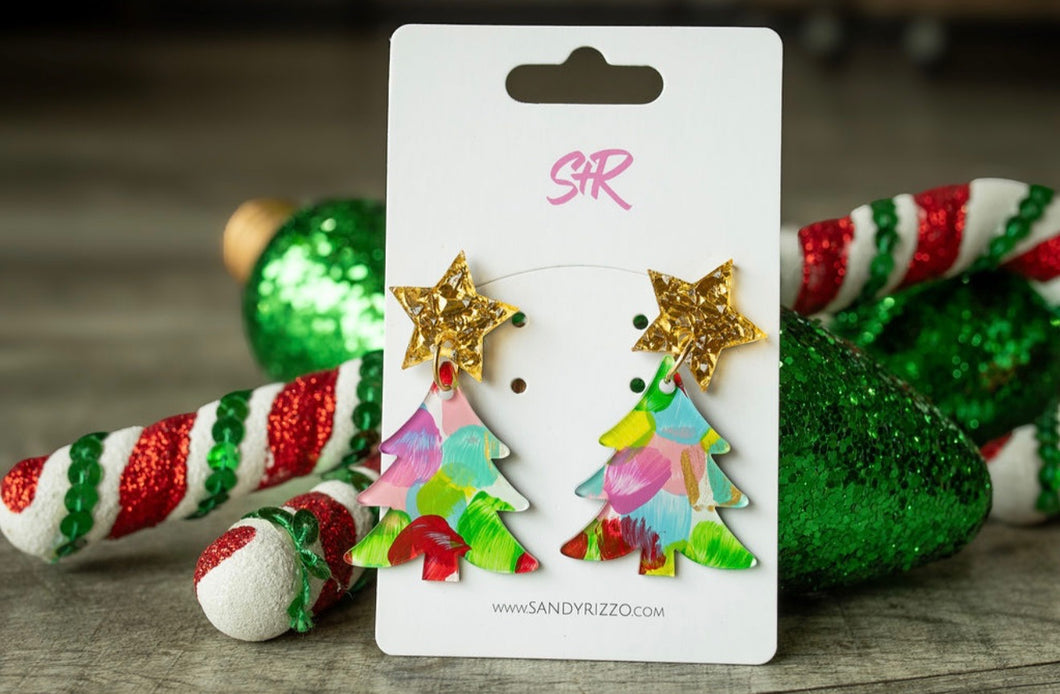 Merry And Bright Art Tree