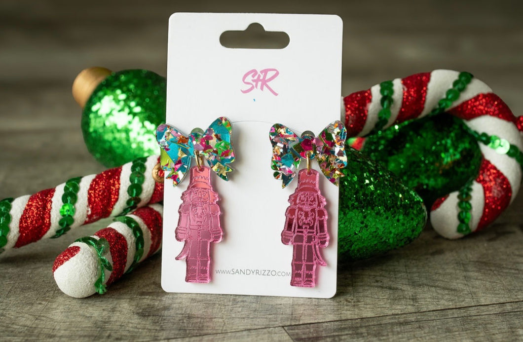 Electric Christmas Pink Nutcracker