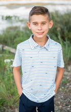 Load image into Gallery viewer, Blue Quail | Gone Fishin’ Polo
