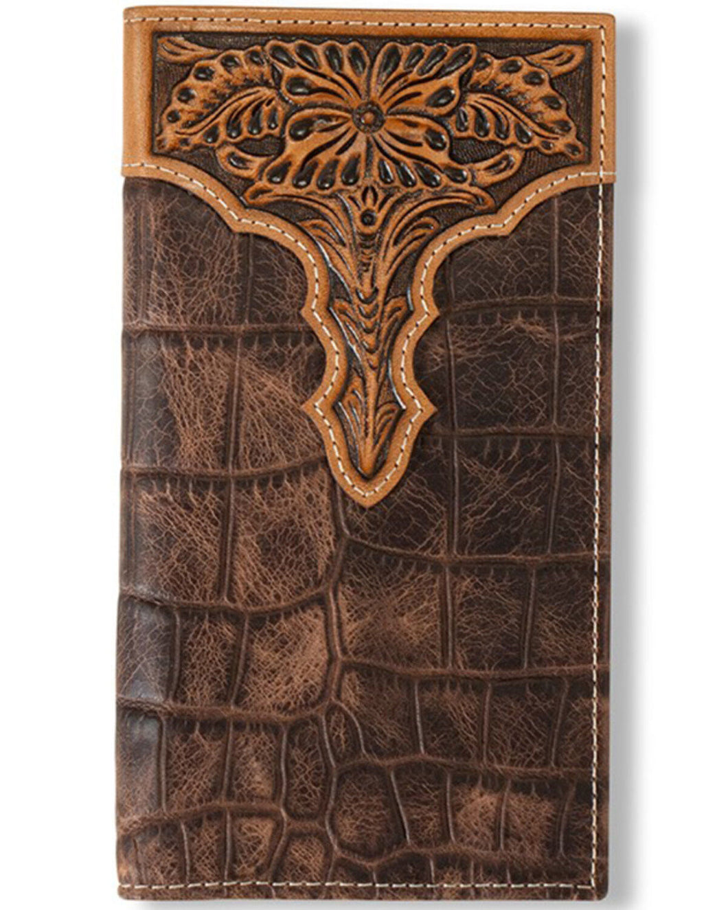 Ariat Croc Leather Wallet