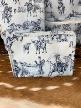 Load image into Gallery viewer, TRVL | Small Cowboy Toile Pencil Box
