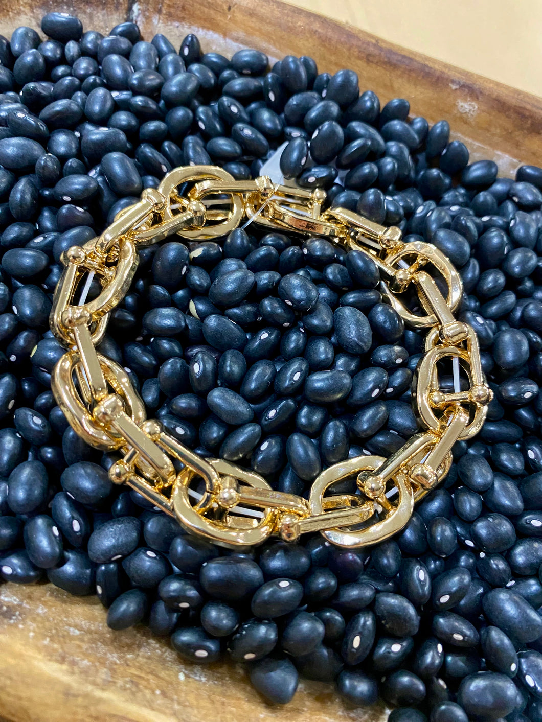 Gold Stretch Chain Bracelet