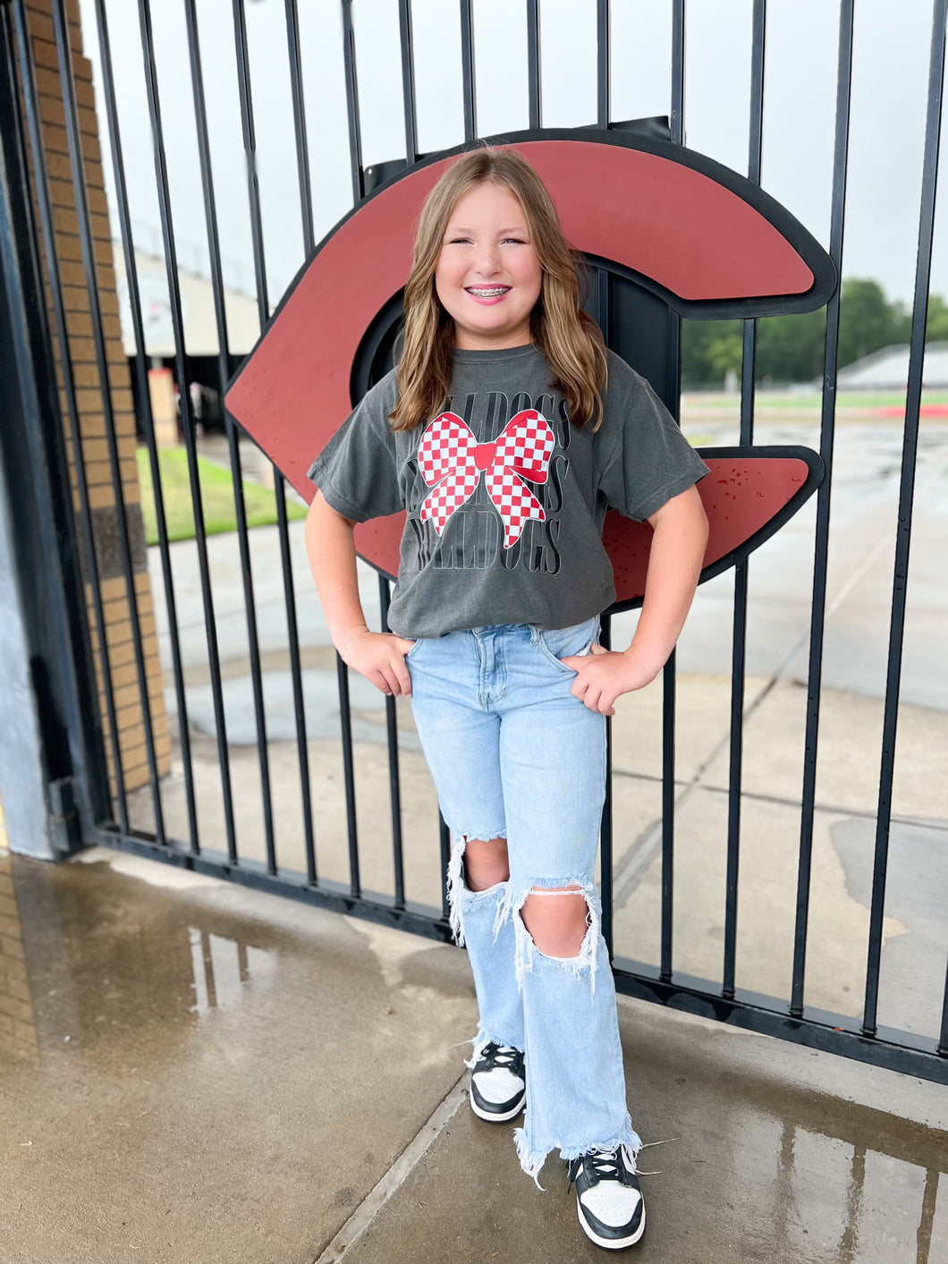 Bulldog Checked Band Tee