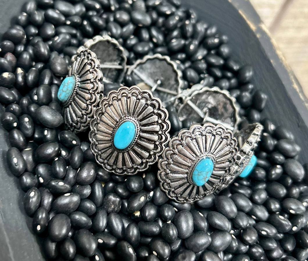 Turquoise Concho Bracelet