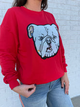 Load image into Gallery viewer, Bulldog Pride Sequin Lightweight Crewneck Youth
