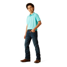 Load image into Gallery viewer, Ariat | Boys TEK Polo Blue Radiance
