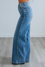Load image into Gallery viewer, VBRT | Pearl High Rise Wide Leg Denim
