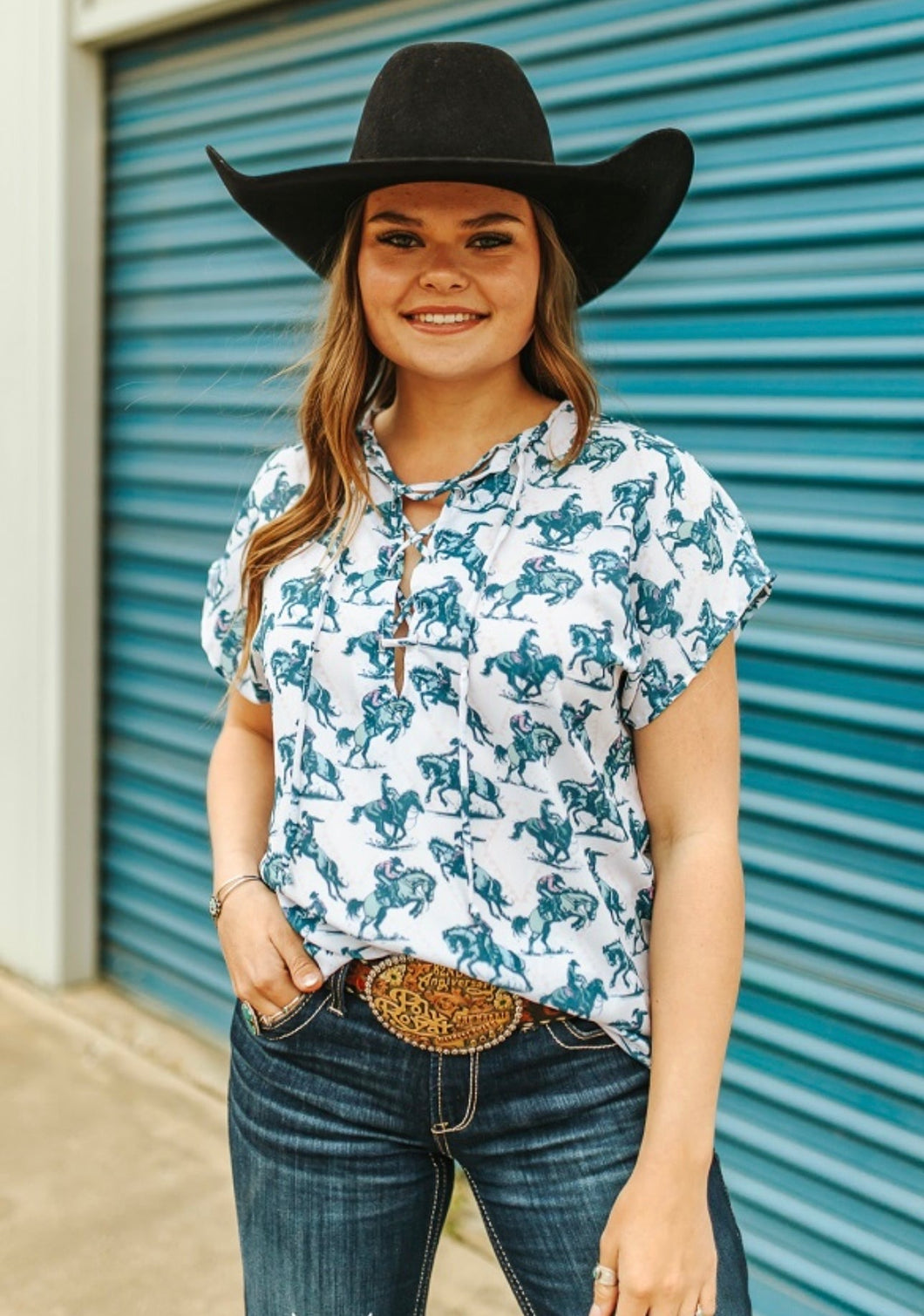 Cowboy Jade Blouse