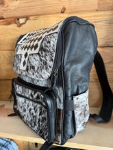 Load image into Gallery viewer, Bethany Black Checkered Backpack
