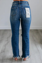 Load image into Gallery viewer, RISEN | High Rise Distressed Denim Dark
