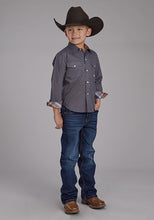 Load image into Gallery viewer, Roper | Western Shirt Boys Print L/S Blue
