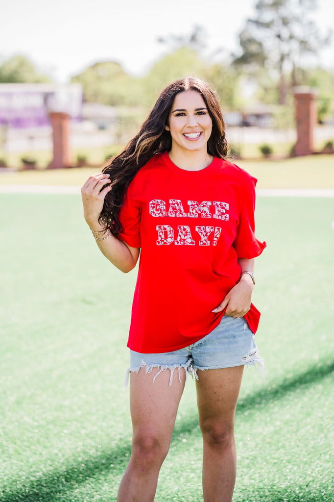 Layerz Game Day Spirit Red Tee