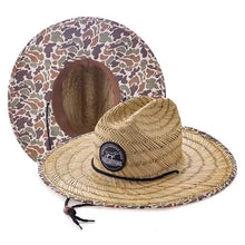 Load image into Gallery viewer, Old School Camo Straw Hat
