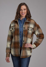 Load image into Gallery viewer, Roper | Women&#39;s Herringbone Brown Plaid Shacket
