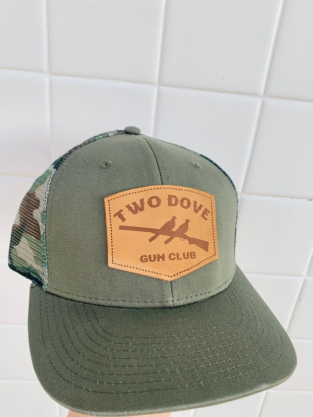 Two Dove Gun Club Leather Patch