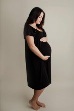 Load image into Gallery viewer, Maternity Labor &amp; Delivery Gown Black
